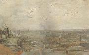 Vincent Van Gogh View of Paris from Montmartre (nn04) Spain oil painting artist